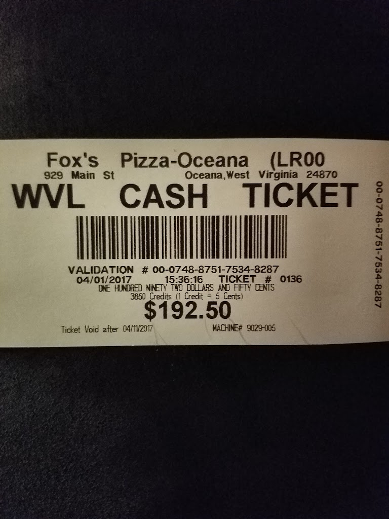 Fox's Pizza Den 24870