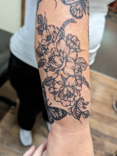 Explore evil dead tattoo ideas, creative tattoo ideas in Cornelia, available at Prismatic Pulse Tattoo