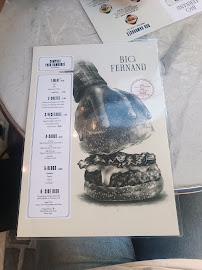 Big Fernand à Paris menu