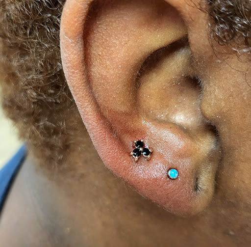 Explore angel number 444 tattoo ideas, creative tattoo ideas in Memphis, available at Rose Quartz Body Adornment LLC