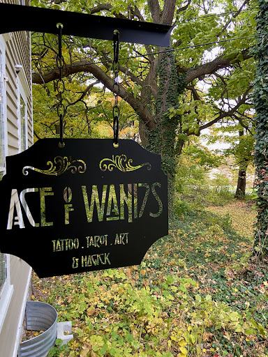 Explore flower garden tattoo ideas, creative tattoo ideas in Scipio Center, available at Ace of Wands Private Tattoo & Tarot Studio . Appointment Only