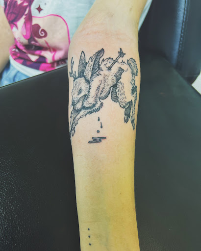 Explore clown tattoo ideas, creative tattoo ideas in Cocoa, available at Rorschach Tattoo Shop and Piercing Studio