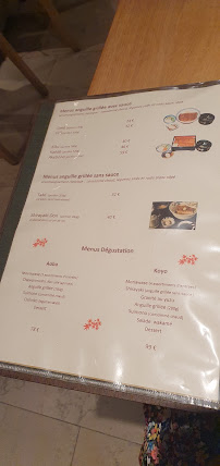 Nodaïwa à Paris menu