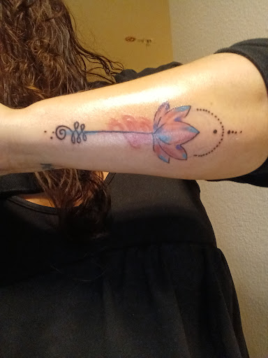 Explore cute bear tattoos ideas, creative tattoo ideas in Columbia, available at Black Widow Tattoo