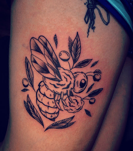 Explore head tattoo ideas for females, creative tattoo ideas in North Tonawanda, available at Dark Side Ink Tattoo Studio