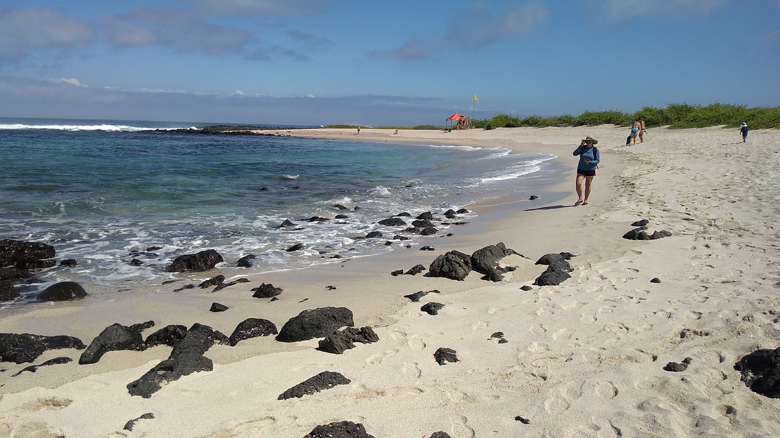 Fotografija Playa Loberia z svetel pesek površino