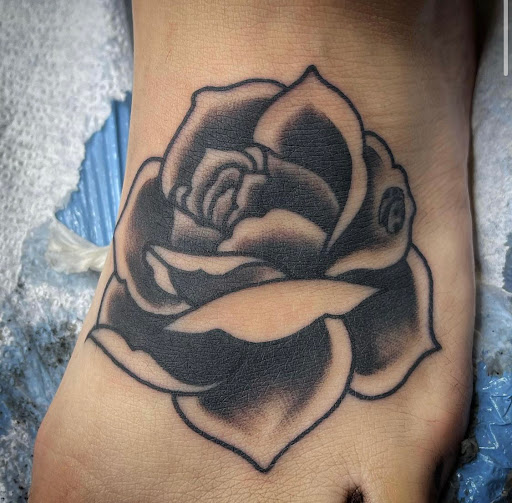 Explore fill in tattoo sleeve ideas, creative tattoo ideas in Delmar, available at Resolute Tattoo