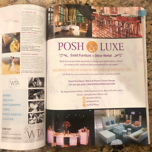 Party Equipment Rental Service «Posh & Luxe Event Furniture + Décor Rental», reviews and photos, 11872 Coakley Cir, Rockville, MD 20852, USA