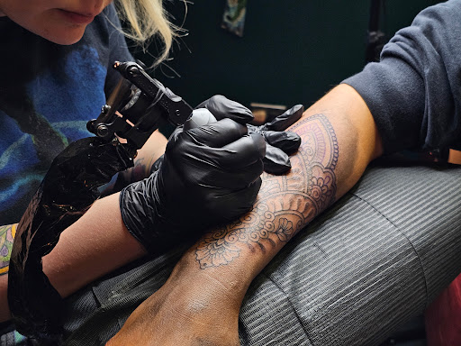 Explore horseshoe tattoo ideas, creative tattoo ideas in Arlington, available at The Chosen One Ink