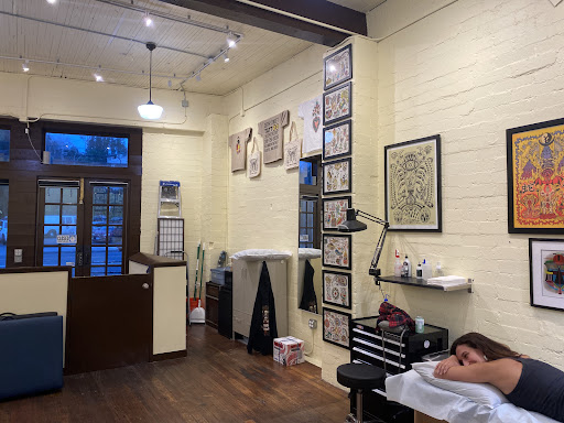 Explore crane tattoo ideas, creative tattoo ideas in Seattle, available at 36th Street Tattoo
