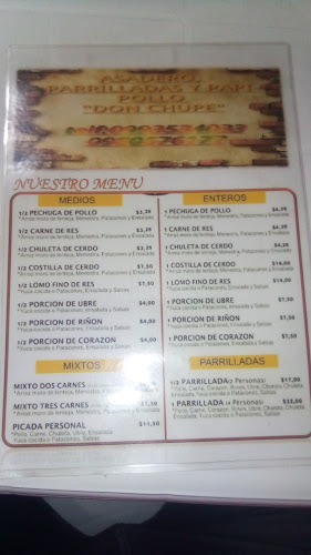 Asadero, Parrilladas y Papi Pollo "DON CHUPE" - Restaurante