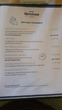 Menu du Coopers Wirtshaus Wandsbek à Hamburg