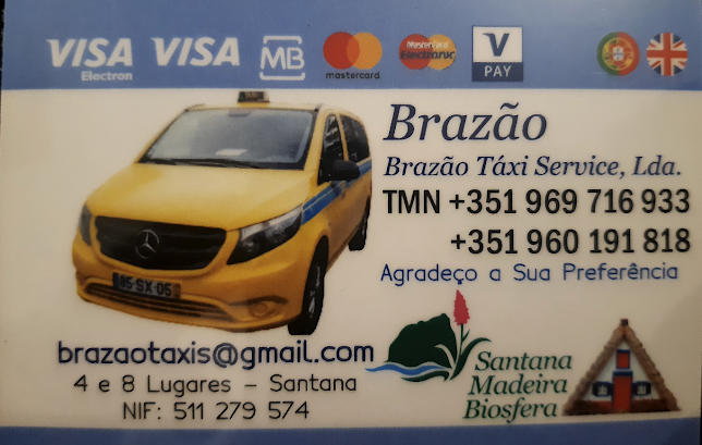Avaliações doBrazão Taxi Service, Lda. em Santana - Táxi