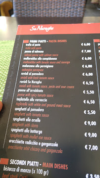 Su Nuraghe Bar Ristorante Pizzeria Gelateria à Pula menu