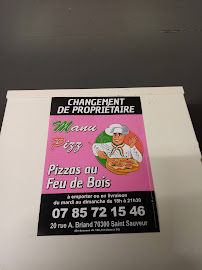 Menu / carte de Manu Pizz' à Saint-Sauveur