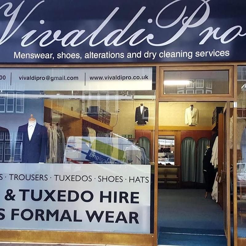 VivaldiPro Menswear Hire, Bespoke Suits, Tailoring/Alterations and Dry Cleaning Services.