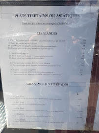 Restaurant Tibétain Lung ta à Lourdes menu