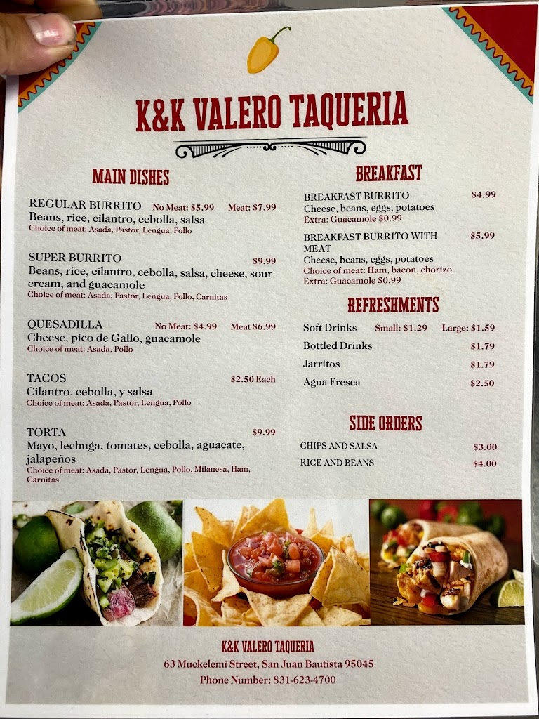 K&K Valero Taqueria 95045