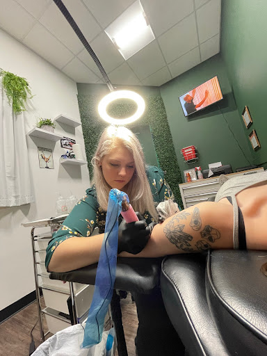 Explore polynesian sleeve tattoo ideas, creative tattoo ideas in Wilmington, available at Rogue Tattoo Studio