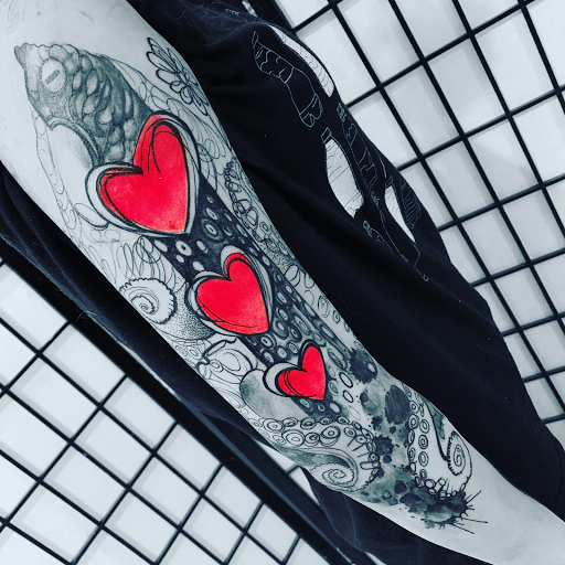 Explore pacemaker tattoo ideas, creative tattoo ideas in Tucson, available at Broken Clover Tattoo and Piercing