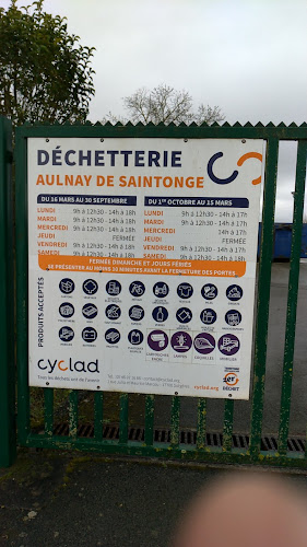 Centre de recyclage Déchetterie de Aulnay de saintonge Aulnay