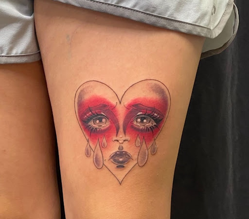 Explore tattoo sleeve filler ideas, creative tattoo ideas in San Diego, available at Crybaby Tattoo