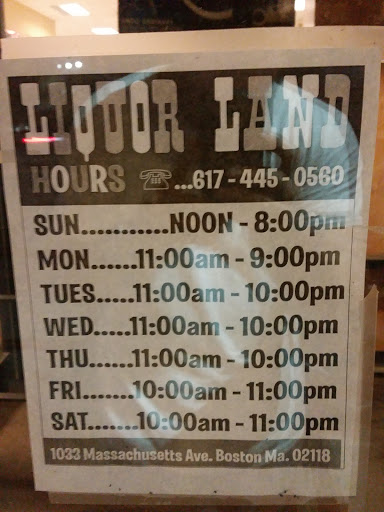 Wine Store «Liquor Land», reviews and photos, 1033 Massachusetts Ave, Boston, MA 02118, USA