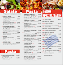 Menu du Pizza Per Tutti à Mechernich