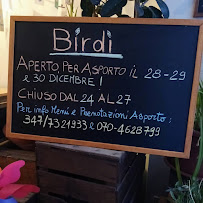 Birdi à Cagliari menu