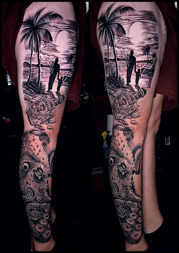 Explore matching tattoo ideas for siblings, creative tattoo ideas in Wahiawa, available at American Made Tattoo