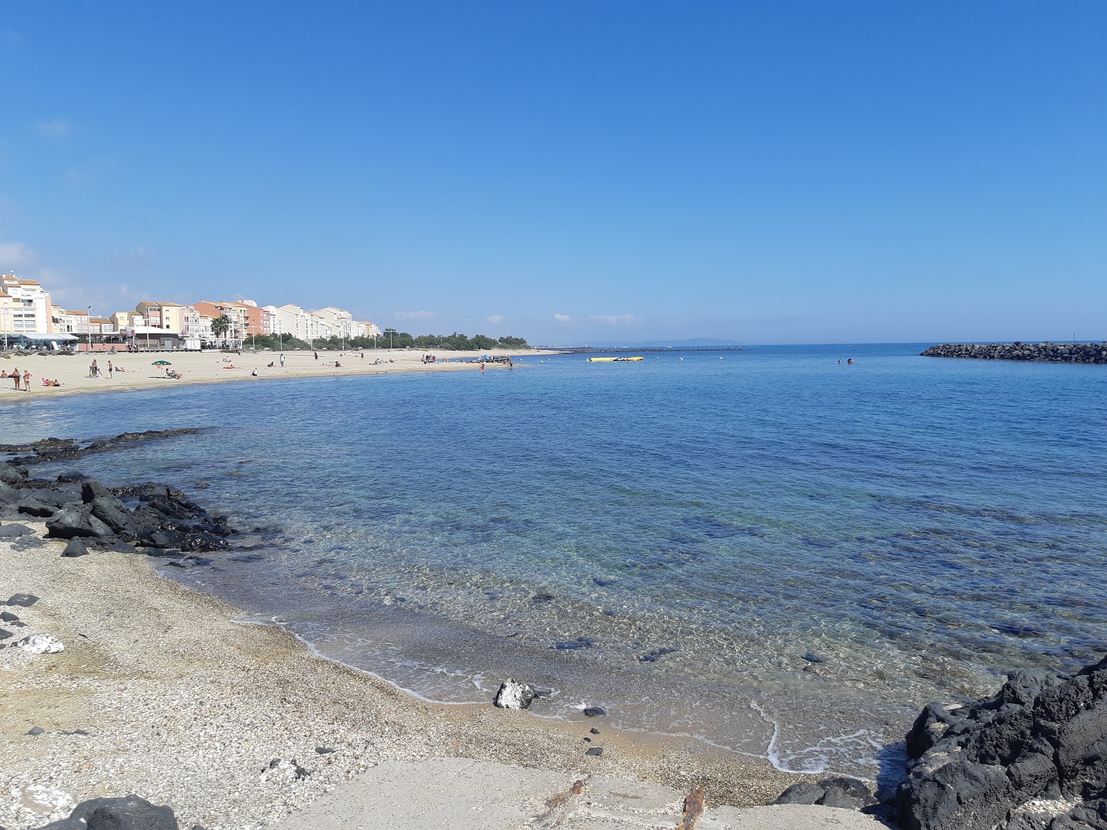 Foto von Plage de Rochelongue mit sehr sauber Sauberkeitsgrad