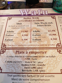 Restaurant asiatique WAFU Osny à Osny - menu / carte