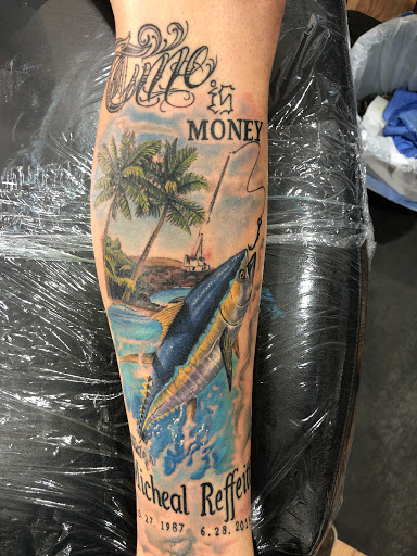 Explore shoulder tattoo ideas male, creative tattoo ideas in Sarasota, available at SEVEN SINS Tattoo Studio