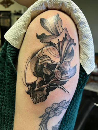 Explore angel halo tattoo ideas, creative tattoo ideas in Transfer, available at Studio Antherium Tattoo
