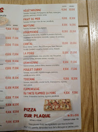 Carte du Pizza des Roissys à Clamart