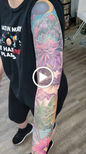 Explore climbing tattoo ideas, creative tattoo ideas in Lawrenceville, available at Steele Ink Studios Body Art