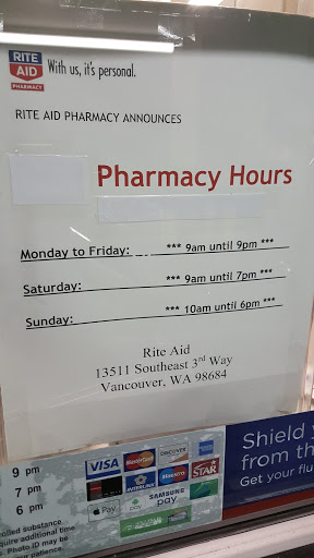 Pharmacy «Rite Aid Pharmacy», reviews and photos, 13511 SE 3rd Way, Vancouver, WA 98684, USA