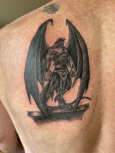 Explore full neck tattoo ideas for men, creative tattoo ideas in Plattsburgh, available at Ink by Lace LLC