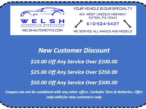 Auto Repair Shop «Welsh Automotive Specialties», reviews and photos, 401 Lincoln Hwy, Exton, PA 19341, USA