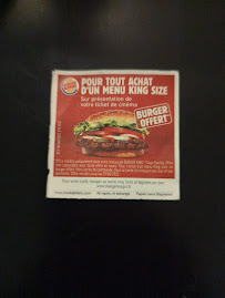 Hamburger du Restauration rapide Burger King à Claye-Souilly - n°9