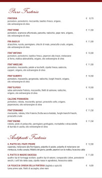 Carte du La Frateria à Syracuse