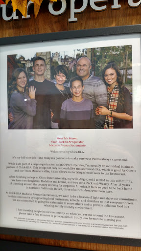 Chicken Restaurant «Chick-fil-A», reviews and photos, 4644 Madison Ave, Sacramento, CA 95841, USA