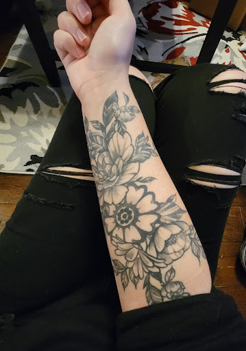 Explore tribal half sleeve tattoo ideas, creative tattoo ideas in Conway, available at The Black Hare