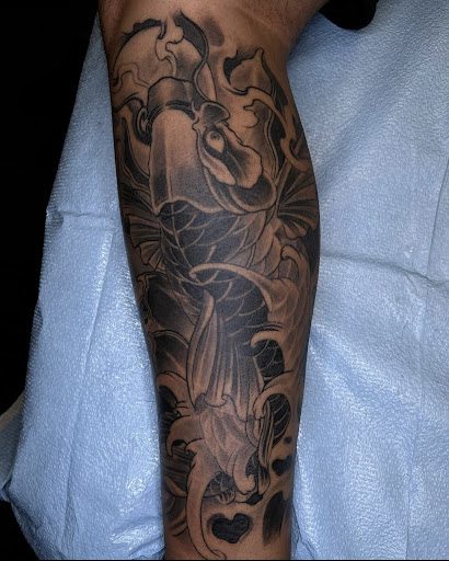 Explore beach themed tattoo ideas, creative tattoo ideas in Woodhaven, available at 94 Ink Tattoos