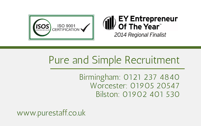 Reviews of Pure Staff Ltd - Worcester in Worcester - Employment agency