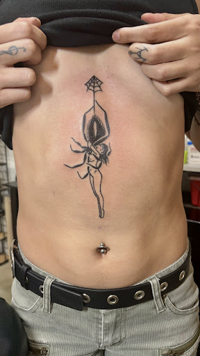 Explore female chest piece tattoo ideas, creative tattoo ideas in Miami, available at Bonsai Mike Tattoos