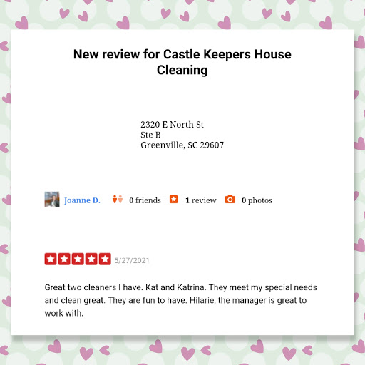 House Cleaning Service «Castle Keepers of Greenville», reviews and photos, 109 Woodruff Industrial Ln #2, Greenville, SC 29607, USA