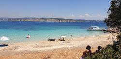 Photo de Plage d'Ammos avec petite baie