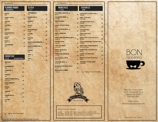 Bon Appetea Cafe - Arcadia