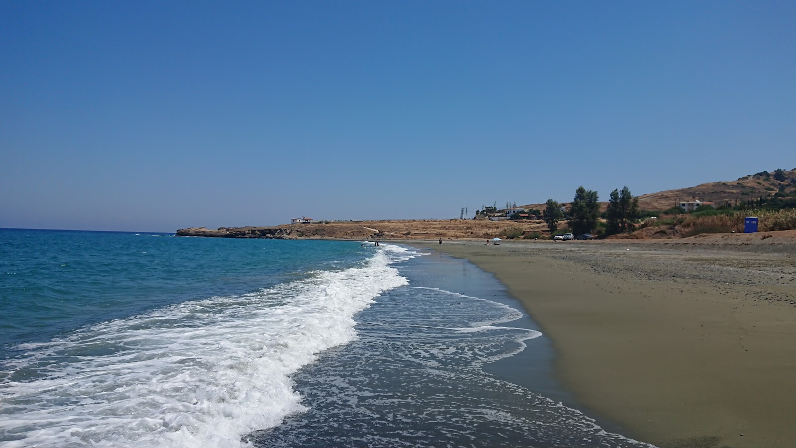 Photo de Pachiammos beach avec un rivage spacieux